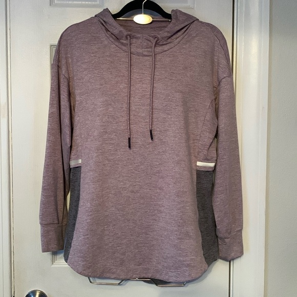 Tangerine Purple & Gray Sweatshirt/Hoodie Size M #289 - Picture 1 of 8